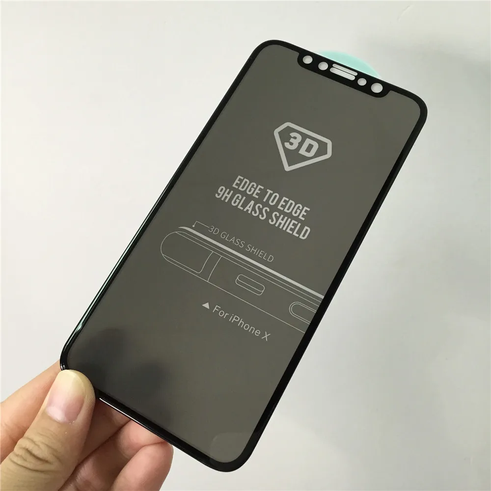 SZYSGSD Premium Privacy Tempered Film Glass For iPhone X Anti Privacy