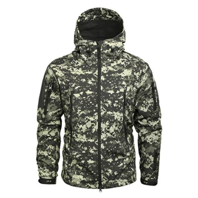 Billige Winter Herren Armee Camouflage Jacke Fleece Mantel Militärische Taktische Jacke Windjacke Jagd Kleidung Wasserdichte Soft Shell Jacken