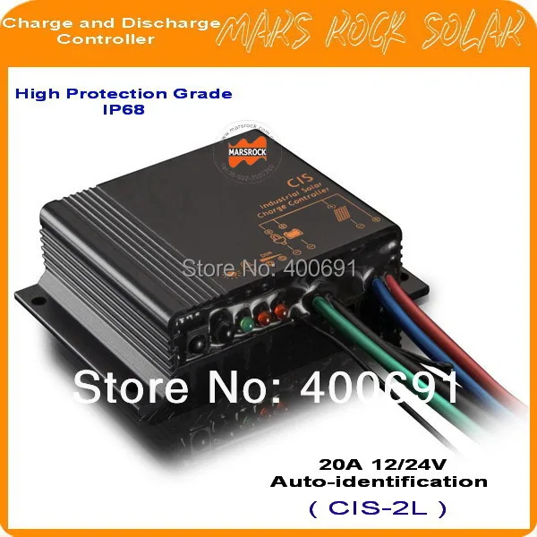 

Brand New 20A 12/24V Professional Waterproof IP68 Street Light Controller,High Protection Multi-function Solar Charge Controller