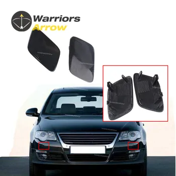 

3C0955109A 3C0955110A For VW Passat B6 2006-2011 Pair Front Bumper L R Headlight Washer Nozzle Jet Cover Unpainted Cap