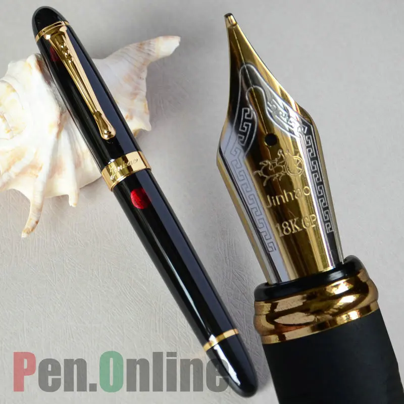 

JINHAO X450 BLACK SHIMMERING ROSE FOUNTAIN PEN 0.7mm BROAD NIB JINHAO 450