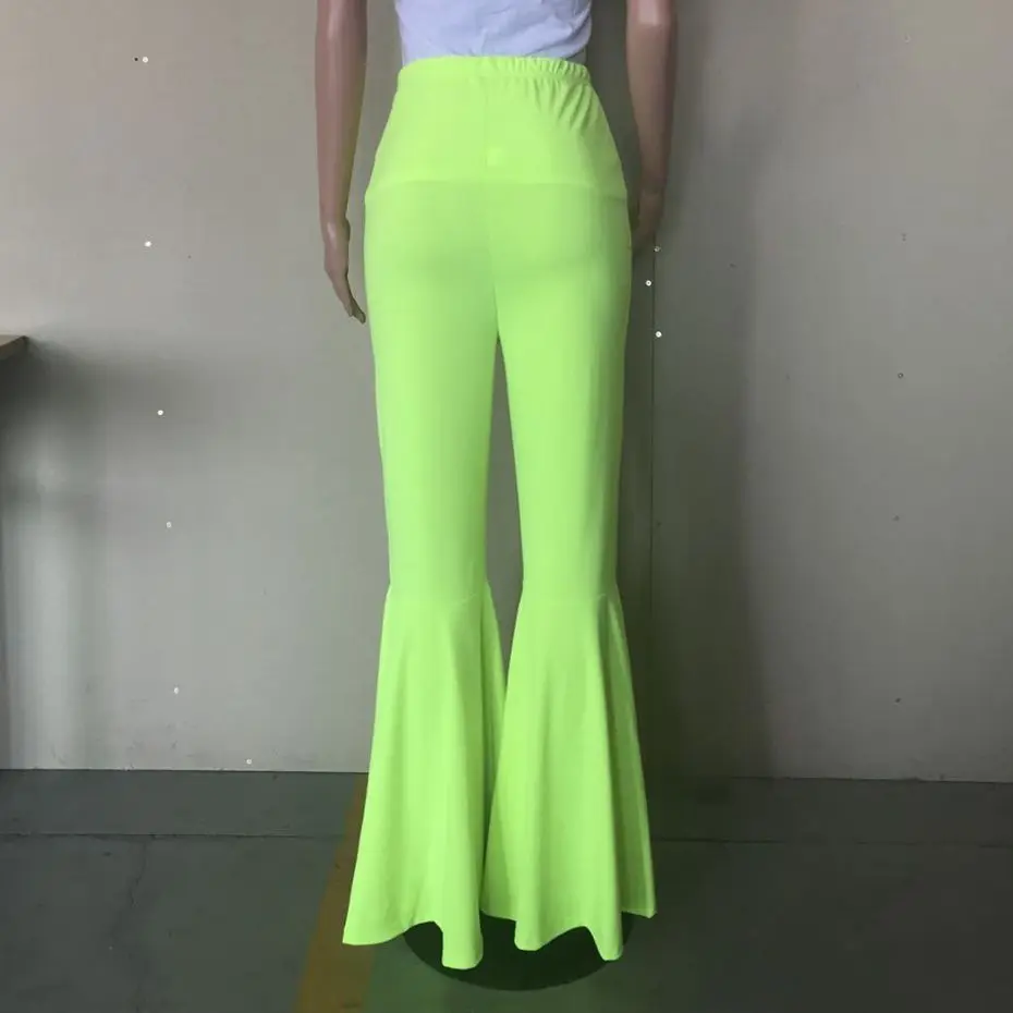 neon green bell bottoms