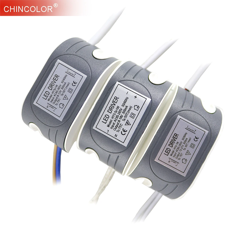 

(1-50)x1W Led Driver Transformer Constant Power Supply LED External Driver AC85-265V Input 300mA DIY LED Lamp lights Bulb New JQ