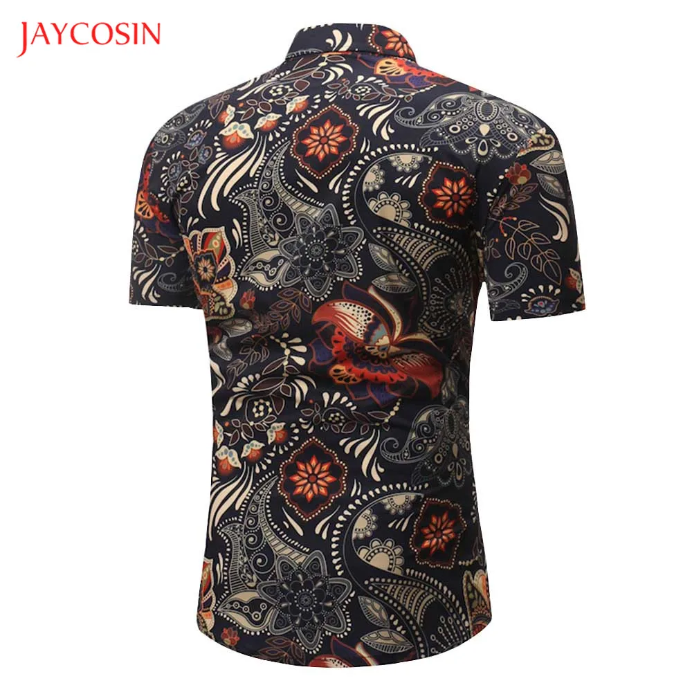 Jaycosin Clothes Printed Men Shirt Short Sleeve Spring Summer Casual Slim Fit Shirt Blouse V neck Shirt Men Multicolor Cool Top|Casual Shirts| - AliExpress