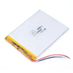 3 провода планшетного батареи 3,7 В 2000 мАч 3451110 полимер литий-ионный/литий-ионный аккумулятор для планшетных ПК