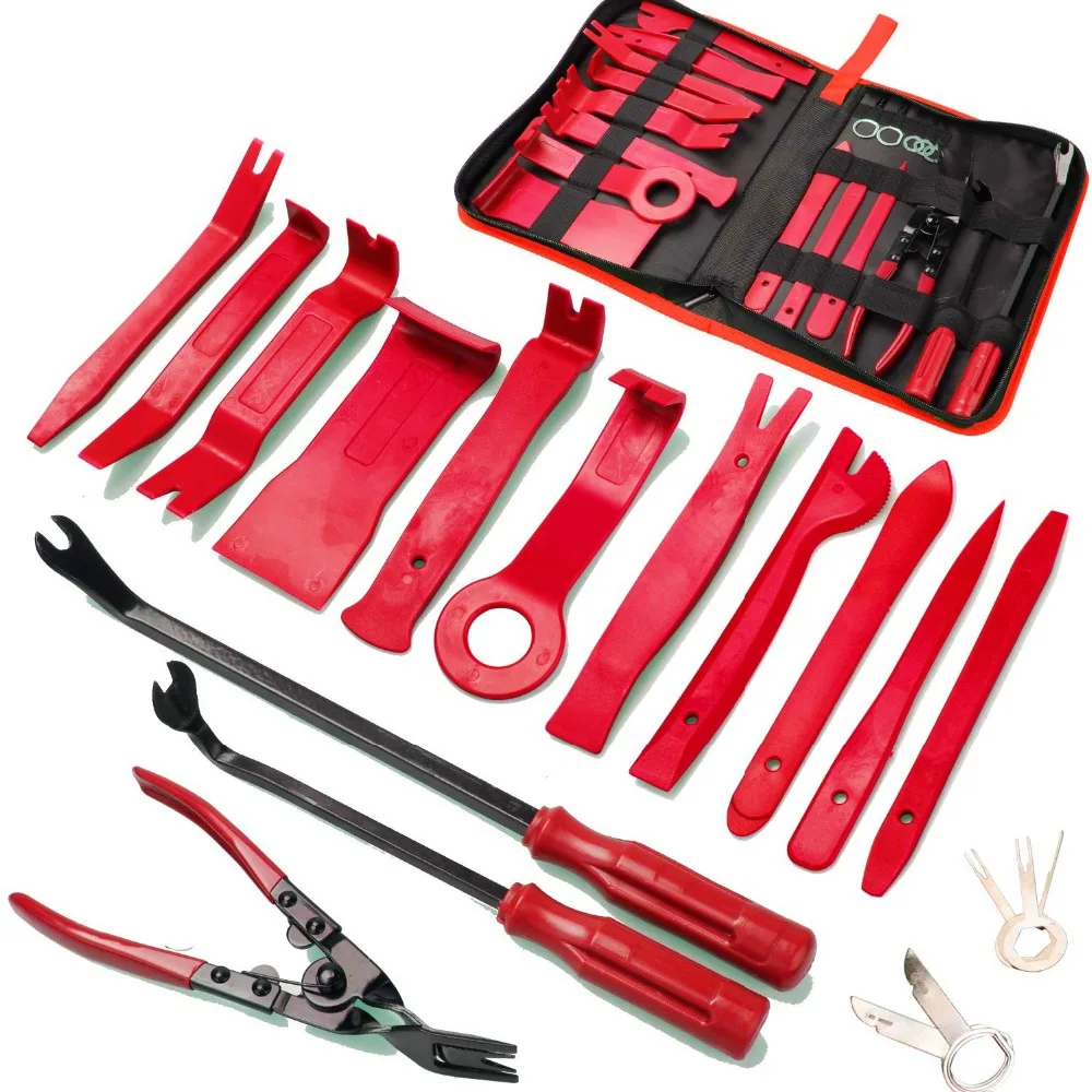 19Pcs Trim Removal Tool Car Panel Door Audio Trim Removal Tool Kit Auto
