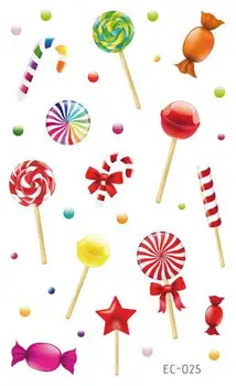 

Waterproof Temporary Tatoo Kids Fake Tattoo Sticker Sweet Colorful Candy Castle Tattoos Tatouage Tatto For Children Boy Girl