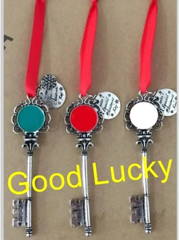 

30pcs/lot New design fashion high quality stylish personalized disc santa's' special christmas santa keys
