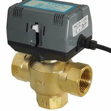 3-сторонний выход сканер штрих-кода Honeywell Тип работы двигателя латунный шаровой клапан 16bar VC6013/VC4013 1-дюймовыечистые этикетки пробки вентиляторный доводчик с водяным охлаждением Электрический клапан AC220V