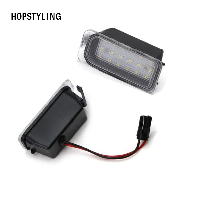 Hopstyling 6000K белый 18-SMD светодиодный светильник номерного знака в сборе для Ford C-Max Transit подключения края Jaguar XJ X351 XF X250