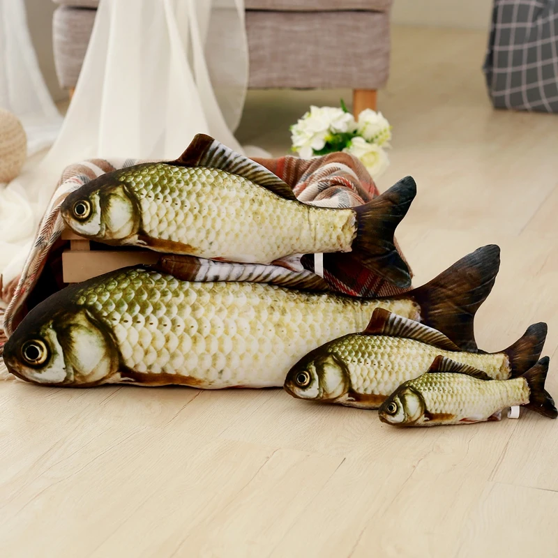 

Simulation crucian carp Animal Soft Plush Stuffed Toys Fish Pillow Dolls Kids Toy for Children Girls Boys Funny Party Gifts