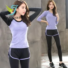 JIUXIUSHIRT профессиональный комплект из 2 предметов спортивный набор для женщин сексуальный фитнес спортивный костюм для йоги спортивная одежда для спорта 10 цветов