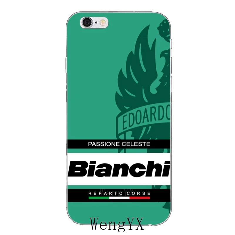 Bianchi велосипед логотип тонкий силиконовый мягкий чехол для телефона для Apple iPhone 4 4S 5 5S 5c SE 6 6s 7 8 plus X XR XS Max