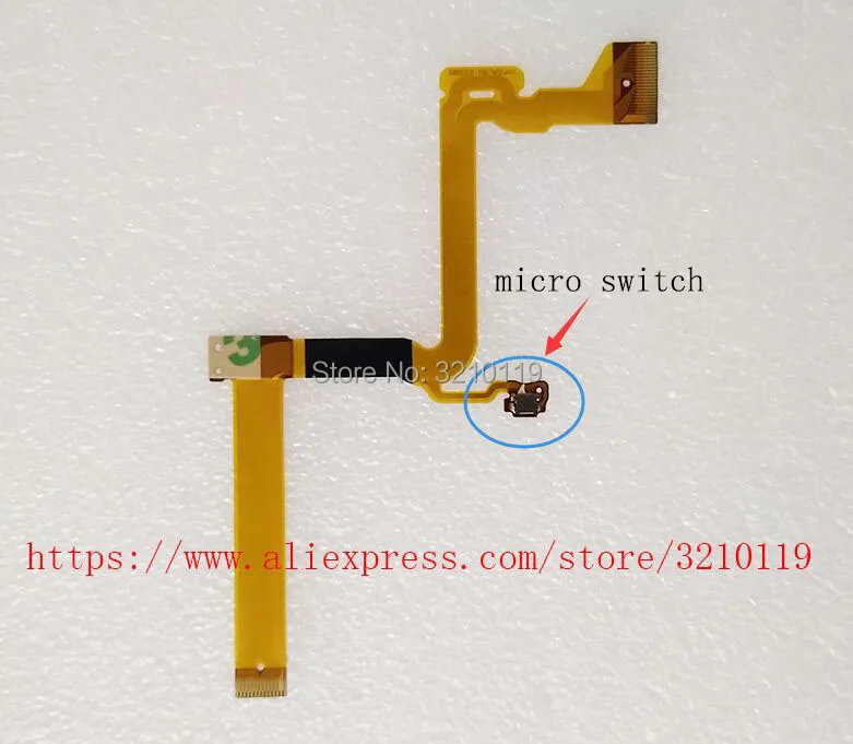 2 шт. ЖК шарнир поворотный вал гибкий кабель для Panasonic SDR-H85 H86 H95 H100 H101 T45 T50 T55 S45 S50 часть с микропереключателем