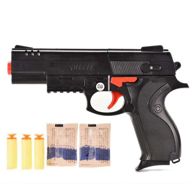 Bomba de pistola Nerf airsoft. Carabina arma bala mole