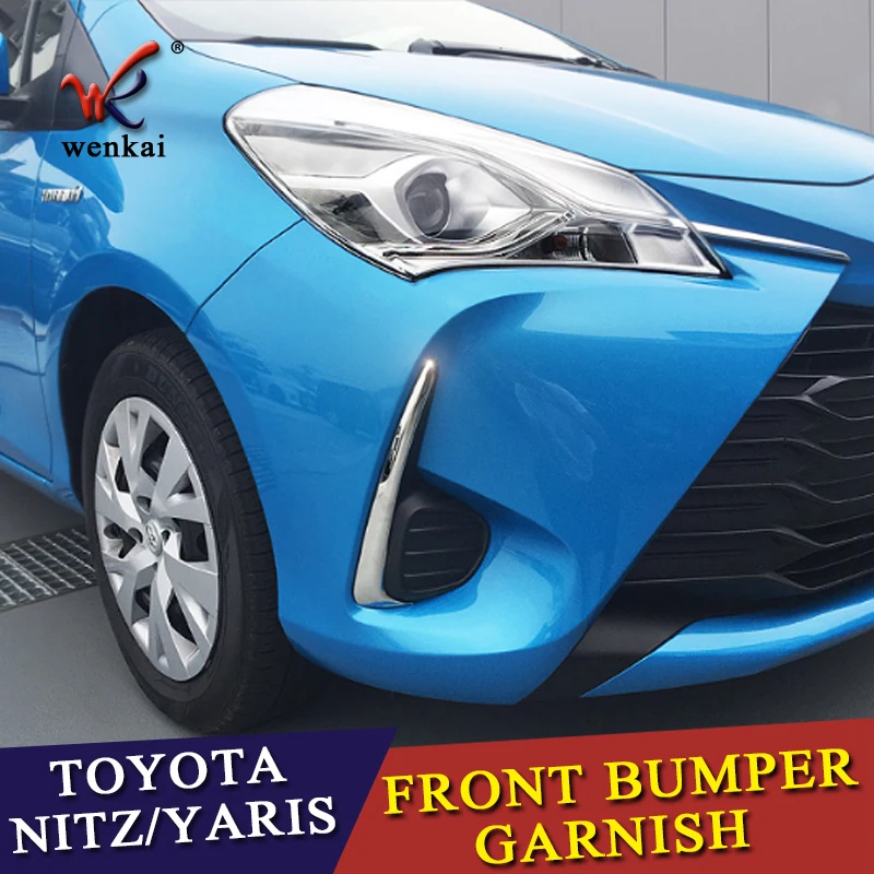 Передняя хромированная противотуманная фара WK полоса для Toyota yaris vitz YARIS VITZ 2017 2018