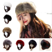 Женская и мужская меховая шапка из натурального пушистого лисьего меха, зимняя теплая Толстая модная шапка-бомбер, 6 цветов, аксессуары для волос