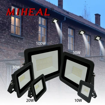 

2pcs Led Floodlight 10W 20W 30W 50W 100W Flood Light Outdoor Spotlight 110V/220V Waterproof IP68 Outdoor Professional Lighting
