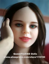 Top quality TPE sex doll head for love doll, realistic sexy doll heads with oral sex, sex toy for men