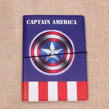 

New Captain America Passport Holders Men/women Travel Passport Cover Bag Pvc Leather 3D Design Cover On The Passport For Travel