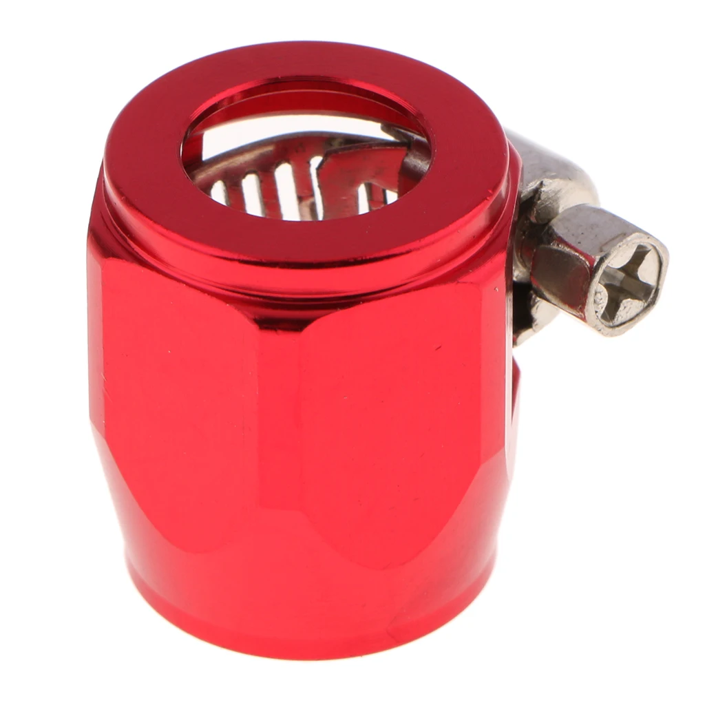 1PC AN8 Fuel Hose Line End Cover Clamp Adapter Aluminum Anodize Fitting Universal for Fuel Water Oil Air Line End Finisher