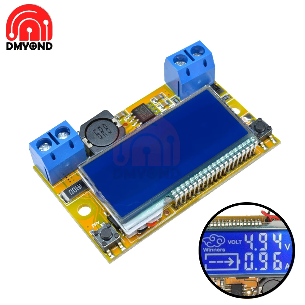 

Dual Display DC-DC 5-23V To 0-16.5V 3A Max Step Down Power Supply Buck Converter Adjustable LCD Step-down Voltage Regulator