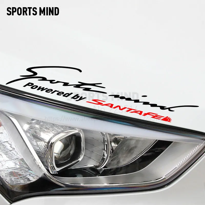 

Sports Mind Car Styling On Car Lamp Eyebrow Automobiles Car Sticker For hyundai santa fe santafe exterior accessories