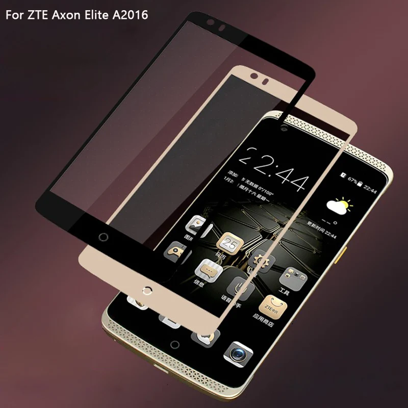 

2pcs Ultra-Thin high quality screen protector Tempered Glass for ZTE Axon Elite A2016 Full Screen protective tempered glass