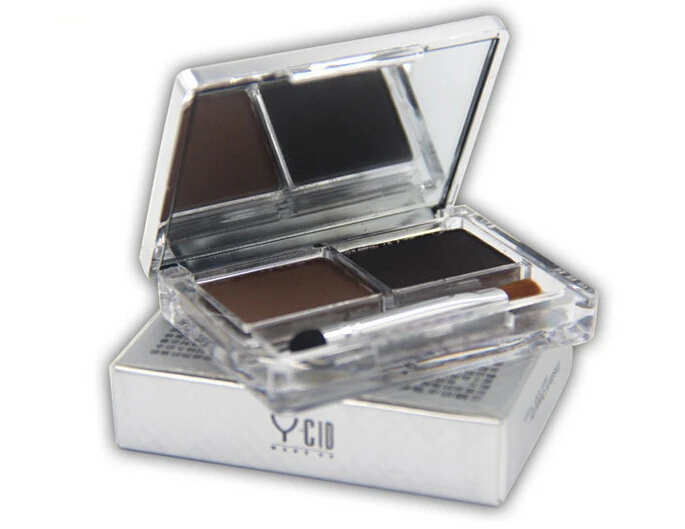 

Professional 3 Color Eyebrow Powder Palette Cosmetic Eye Brow Enhancer Waterproof Makeup Eye Shadow With Brush Mirror Box