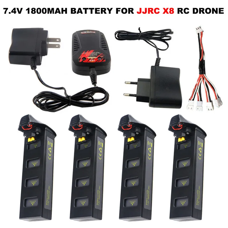 7,4 V 1800 mAh Lipo батарея для JJRC X8 RC Дрон 1080 P 5G Wifi FPV gps позиционирование Профессиональный беспилотник RC Квадрокоптер запчасти