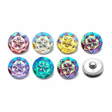 

Hot Silicone 18mm Acrylic Resin Uneven Resin Snap Button 029 Fit Charm Interchangeable Bracelets Jewelry For Women Accessories