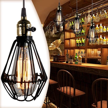 

New Home Cafe Romantic Nostalgia Decoration Classic lamp Retro Pendant for 110-220v E27 socket Loft droplight HR