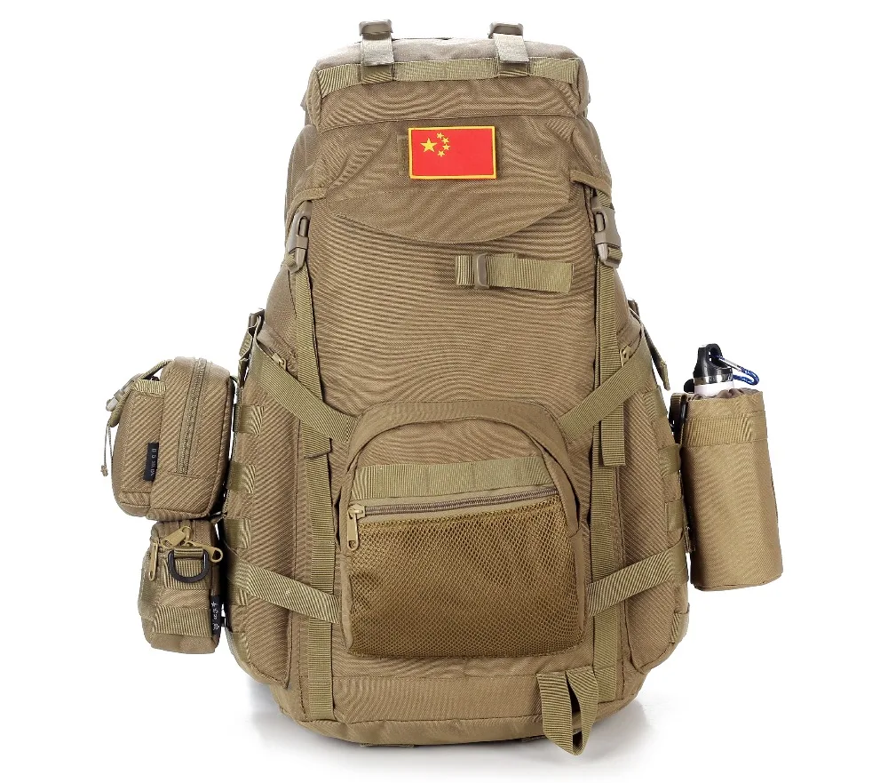 

60L Large Multi-purpose Outdoor Tactical Camping Backpack Nylon 900D Hiking Climbing Travel Rucksack mountaineering Sports Bag