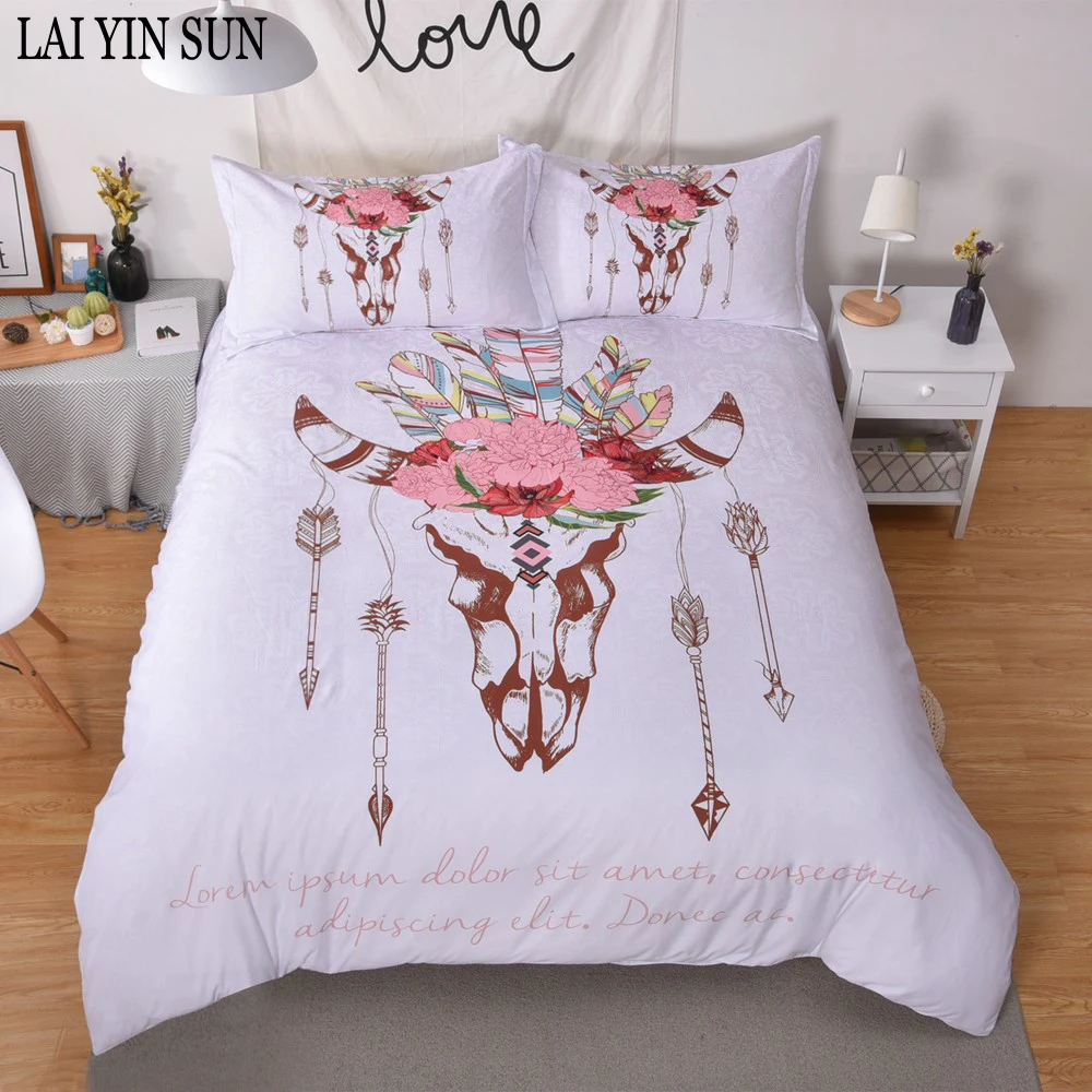 Lai Yin Sun Duvet cover sets Pillow cases 3D Bedding set Twin 2 OR 3PCS NYY29 KING Queen size Sheepshead Wind chime