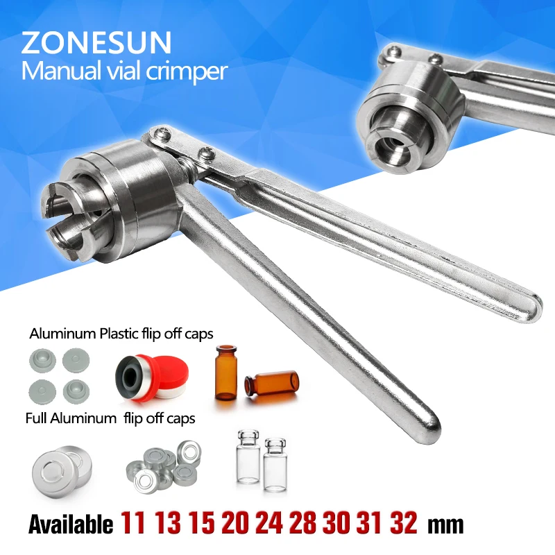 11 13 20 28mm Pharmaceutical Vials Crimper,Medical Bottle Crimping