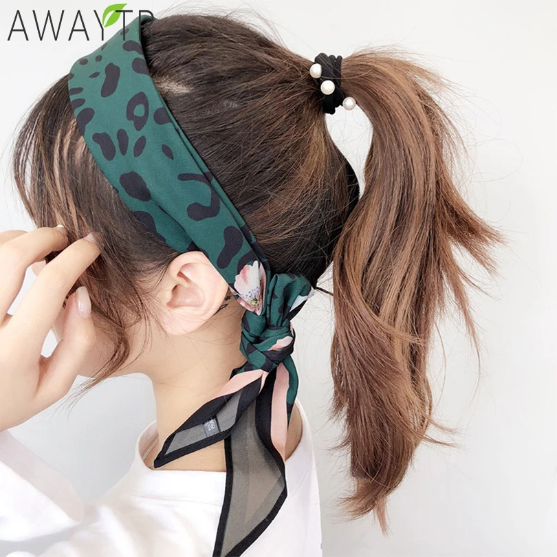 

Extra Long 114cm Square Hairband Hair Tie Band For Bandanas Party Women Elegant Vintage Skinny Retro Head Neck Silk Satin Scarf