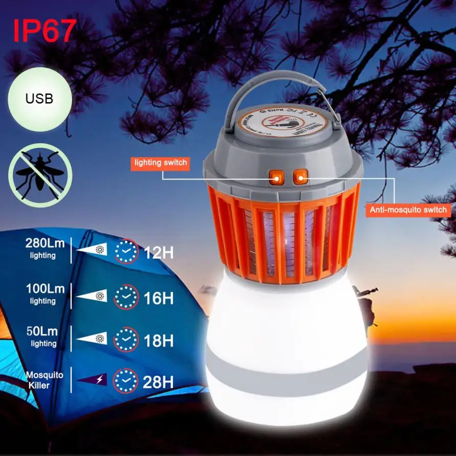 

USB charing Mosquito-repellent lamp UV LED Electric Fly Insect Bug Pest Mosquito Trap Drive Away Night Lamp drop shipping
