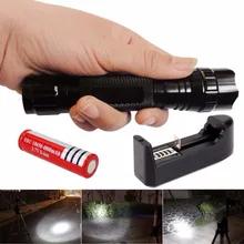 WF-501B 2500LM XM-L T6 LED Flashlight + 18650 Battery Charger
