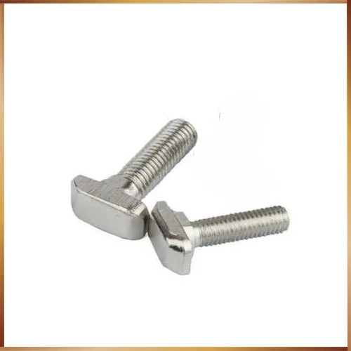 Т образные винты 50 шт. M5 * 10/12 t болт с головкой молотка никелевые покрытием для 2020