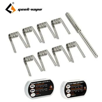 

Original GeekVape DIY Coil High Quality Fused Clapton Coil / Framed Staple Coil 2 In 1 e-cigs coil 8pcs in 1 pack
