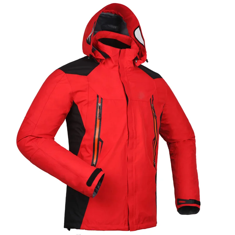 Быть волком походные куртки для мужчин флисовая куртка зимняя куртка водонепроницаемая ветровка пальто походная одежда LG1201 - Цвет: red