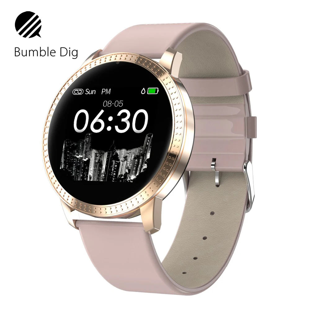 

CF18 Smart Watch Waterproof IP67 Heart Rate Monitoring Metal Starp Multi Sport Modes Smart Bracelet SmartWatch Women