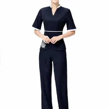 Для ног для ванной и педикюра рабочая одежда женский техник брючный костюм сексуальный темперамент косметолог Спецодежда