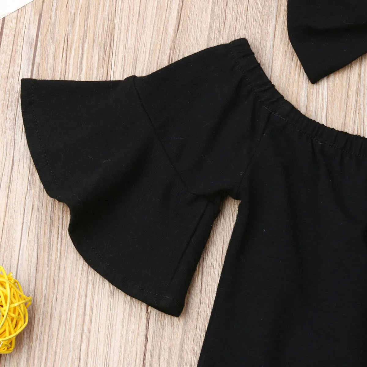Летняя одежда для малышей футболка с расклешенными рукавами для маленьких девочек леопардовые джинсы брюки с поясом повязка на голову комплект из 3 предметов, От 1 до 6 лет
