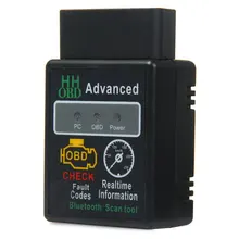 Mini ELM327 V2.1 Bluetooth HH OBD ELM 327 Advanced OBDII OBD2 Car Diagnostic Tool Scanner Code Reader Scan for Android