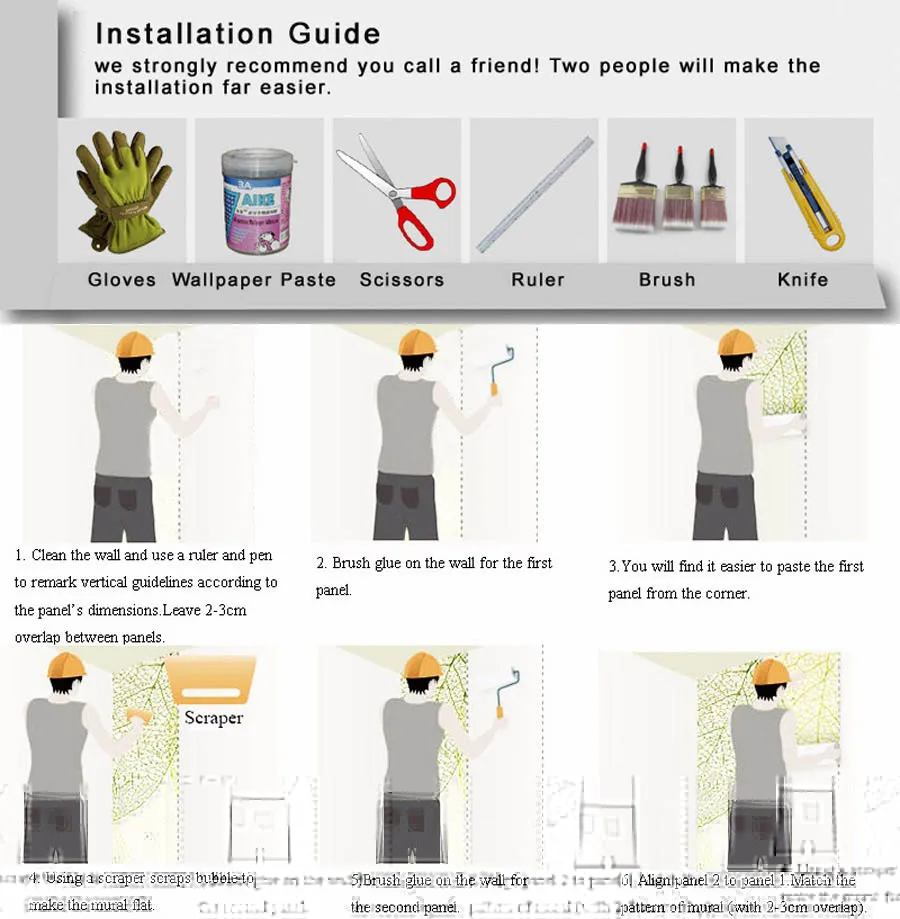 do fundo, Pintura a óleo flor personalizada, Hotel Bedroom Wallpaper