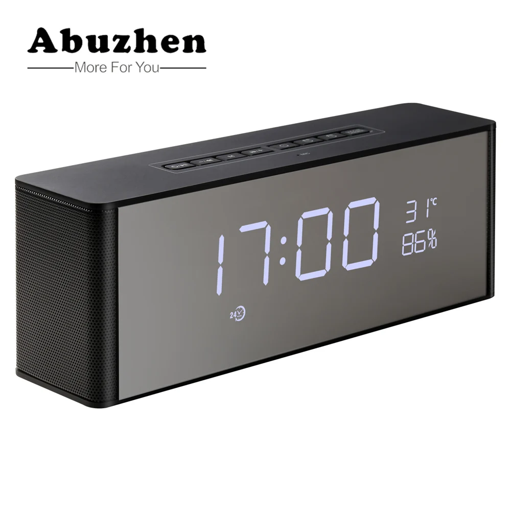 Abuzhen Enceinte Speaker Bluetooth Speaker Portable Wireless Stereo Altavoz Bluetooth for Phone Xiaomi with TF FM Alarm Clocksom Abuzhen Enceinte Speaker Bluetooth Speaker Portable Wireless Stereo Altavoz Bluetooth for Phone Xiaomi with TF FM Alarm Clocksom