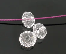 DoreenBeads 200 шт. прозрачные хрустальные граненые бусины Rondelle 5040 4 мм (B05082), yiwu