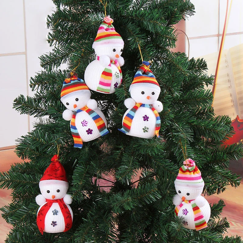 Эксклюзивный рождественские украшения для дома X'masTree подвесных украшений Снеговик кукла детский подарок крошечные игрушка цвет в