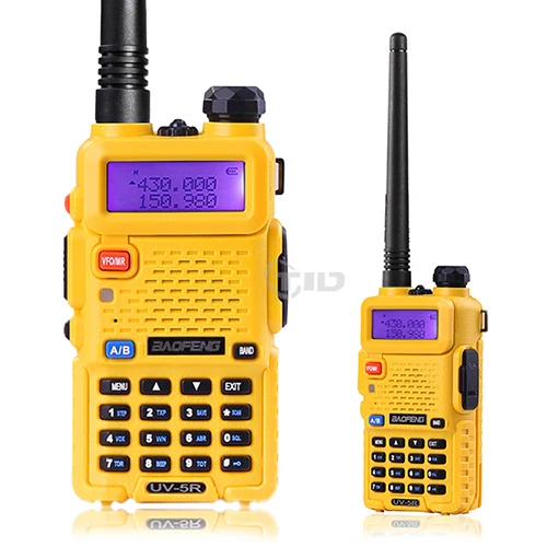 BaoFeng UV-5R рации двухдиапазонная 136-174 / 400-520 мГц баофенг уф-5r рация портативная uv5r рация баофенг uv-5r рация для охоты баофенг uv 5r - Цвет: Yellow